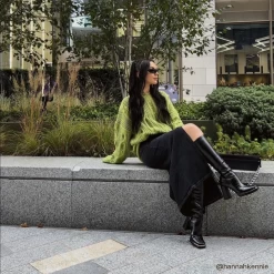 RAID Daleyzaa Long Boot In Black Snake -Chic Shoes Shop 129