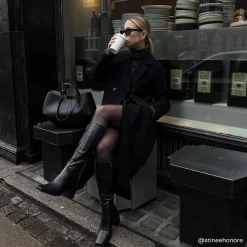 RAID Dale Long Boot In Black Croc