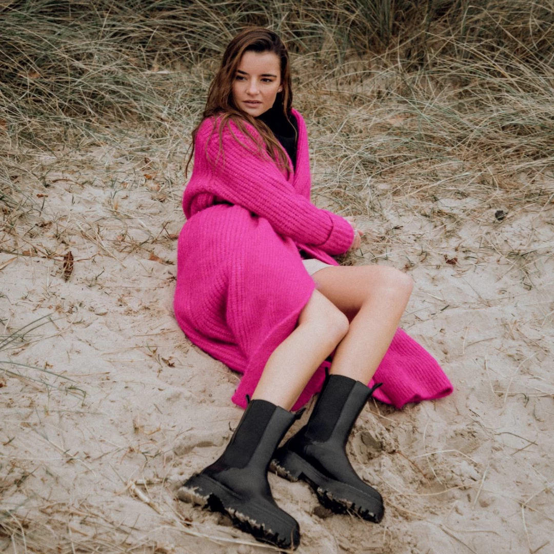 RAID Cherish Chunky Ankle Boot In Black 4 RAID Cherish Chunky Ankle Boot In Black - Image 2