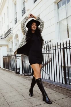 RAID Lenore Knee High Boot In Black Crinkle Patent 14 RAID Lenore Knee High Boot In Black Crinkle Patent -Chic Shoes Shop 53