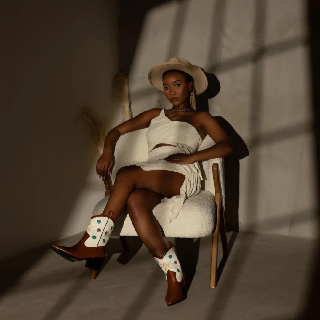 RAID Blu Western Ankle Boot In Tan 3 RAID Blu Western Ankle Boot In Tan