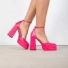 RAID Aamira Platform Heel In Pink -Chic Shoes Shop Aamira Pink 1