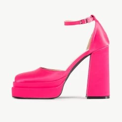 RAID Aamira Platform Heel In Pink -Chic Shoes Shop Aamira Pink 4