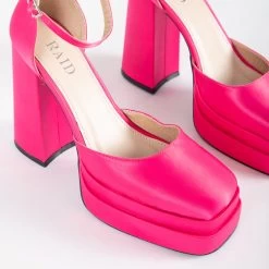 RAID Aamira Platform Heel In Pink -Chic Shoes Shop Aamira Pink 5