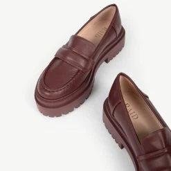 RAID Addyson Chunky Flat Shoe In Burgundy -Chic Shoes Shop Addyson Burgundy 5