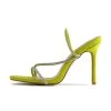 RAID Adila Heeled Mule In Lime -Chic Shoes Shop Adila Green