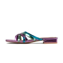 RAID Adonia Flat Mule In Purple Multi -Chic Shoes Shop Adonia Purple Multi 082c8af8 ec04 44a1 8af5 cbdf1e39e5bb