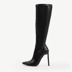RAID Alannis Stiletto Heeled Boot In Black -Chic Shoes Shop Alannis Black 1