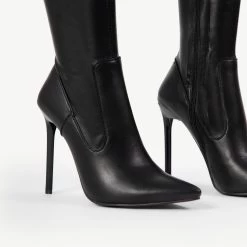 RAID Alannis Stiletto Heeled Boot In Black -Chic Shoes Shop Alannis Black 6