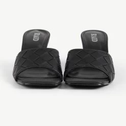 RAID Albie Block Heeled Mule In Black 10 RAID Albie Block Heeled Mule In Black -Chic Shoes Shop Albie Black 5