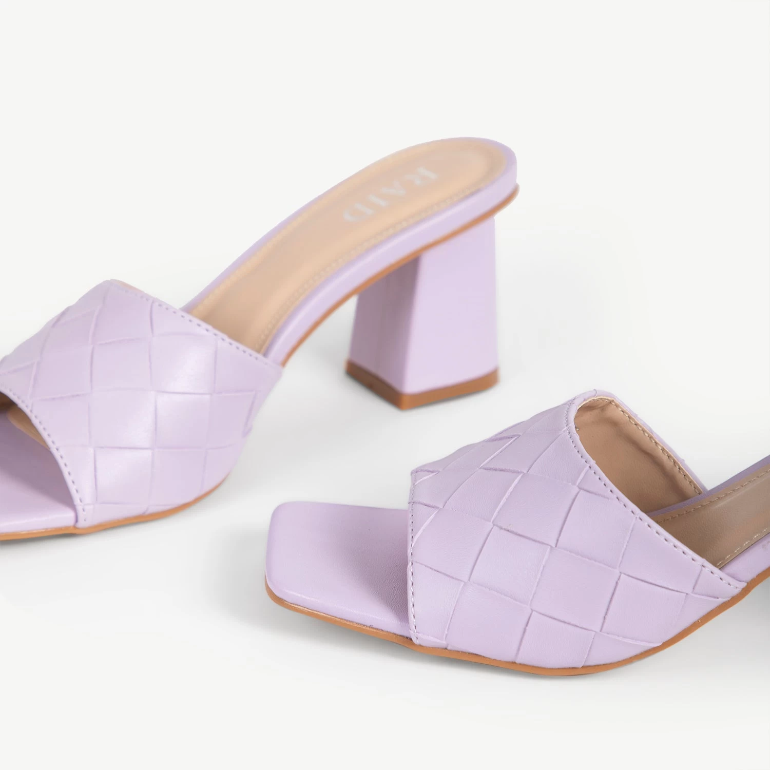 RAID Albie Block Heeled Mule In Lilac 6 RAID Albie Block Heeled Mule In Lilac - Image 4