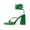 RAID Amandaa Strappy Heeled Sandal In Green Croc -Chic Shoes Shop Amandaa Green 1