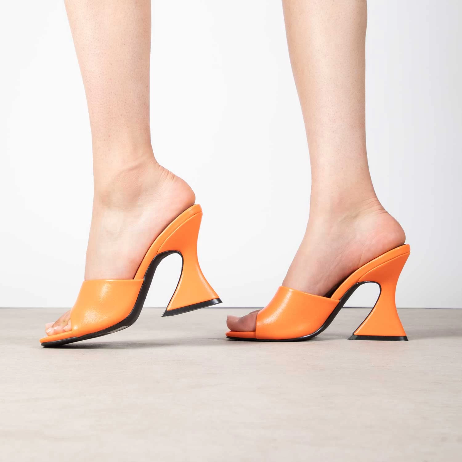 RAID Amantha Heeled Mule In Orange 4 RAID Amantha Heeled Mule In Orange - Image 2