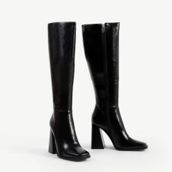 RAID Analeah Block Heeled Boot In Black 12 RAID Analeah Block Heeled Boot In Black -Chic Shoes Shop Analeah Black 5