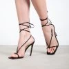 RAID Ancy Lace Up Heel In Black -Chic Shoes Shop Ancy Black 1