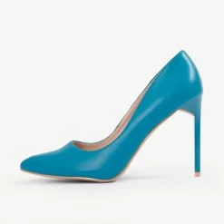 RAID Antix Court Heel In Blue -Chic Shoes Shop Antix Blue 4