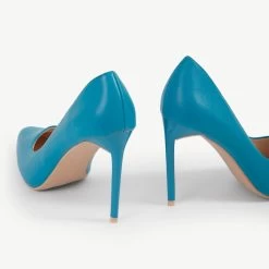 RAID Antix Court Heel In Blue -Chic Shoes Shop Antix Blue 5