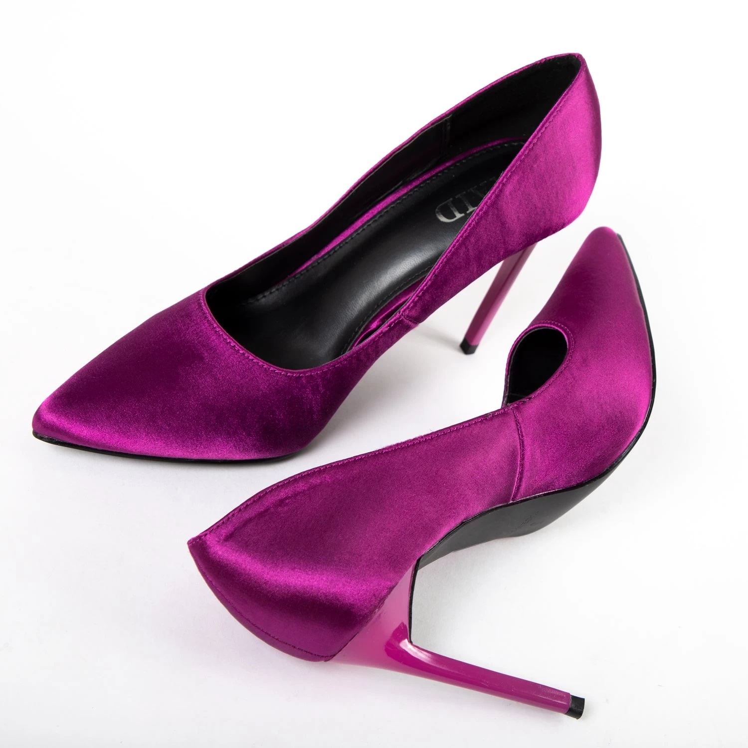 RAID Antix Court Heel In Purple Satin 7 RAID Antix Court Heel In Purple Satin - Image 5