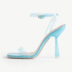 BEBO Arabella Perspex Sandal In Blue -Chic Shoes Shop Arabella Blue 4