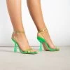 BEBO Arabella Perspex Sandal In Green -Chic Shoes Shop Arabella Green 3