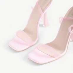 BEBO Arabella Perspex Sandal In Pink -Chic Shoes Shop Arabella Pink 5