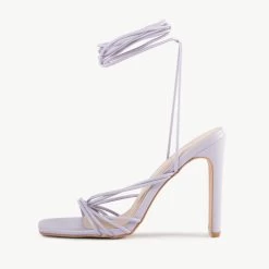 BEBO Arya Lace Up Heel In Lilac -Chic Shoes Shop Arya Purple 4
