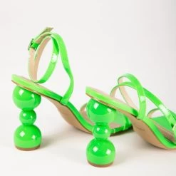 RAID Ashby Heeled Sandal In Green -Chic Shoes Shop Ashby Green 4