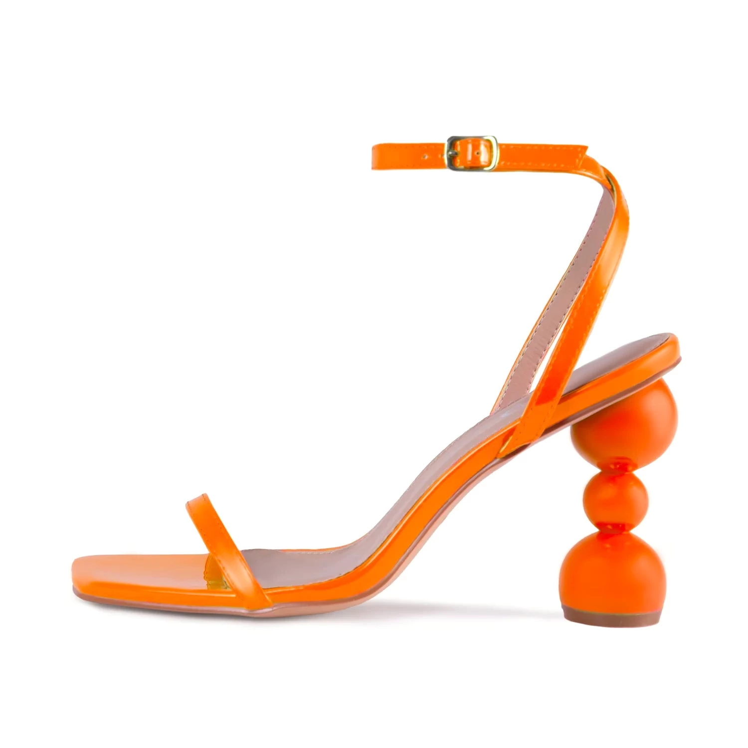 RAID Ashby Heeled Sandal In Orange 8 RAID Ashby Heeled Sandal In Orange - Image 6