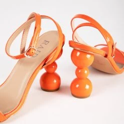 RAID Ashby Heeled Sandal In Orange 12 RAID Ashby Heeled Sandal In Orange -Chic Shoes Shop Ashby Orange 4