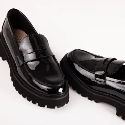 RAID Astra Loafer In Black Patent -Chic Shoes Shop Astra Black 5