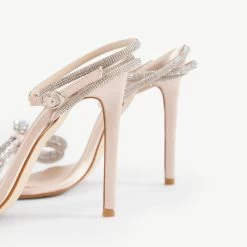 BEBO Ayraa Square Toe Heel In Champagne -Chic Shoes Shop Ayraa Champagne 5