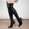 RAID Banner Stiletto Heeled Boot In Black -Chic Shoes Shop Banner Black 3