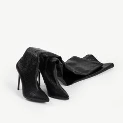 RAID Banner Stiletto Heeled Boot In Black -Chic Shoes Shop Banner Black 5