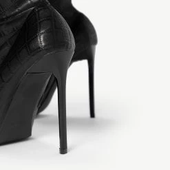 RAID Banner Stiletto Heeled Boot In Black -Chic Shoes Shop Banner Black 6