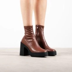 RAID Beena Ankle Boot In Tan 9 RAID Beena Ankle Boot In Tan -Chic Shoes Shop Beena Tan 2