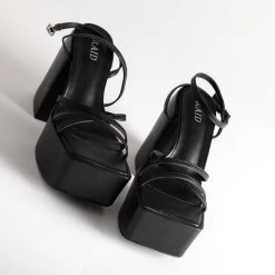 RAID Belcia Platform Sandal In Black -Chic Shoes Shop Belcia Black 5