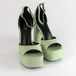 RAID Berit Platform Heel In Sage Green -Chic Shoes Shop Berit Green 4