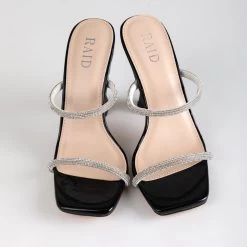 RAID Beulah Heeled Mule In Black 12 RAID Beulah Heeled Mule In Black -Chic Shoes Shop Beulah Black 4