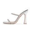 RAID Beulah Heeled Mule In Silver -Chic Shoes Shop Beulah Silver 038bcd90 9207 43af 8e1b d13464803c9d