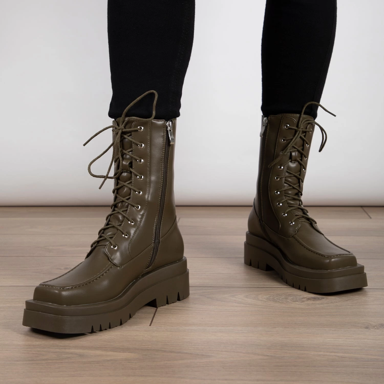 RAID Birdie Ankle Boot In Khaki 5 RAID Birdie Ankle Boot In Khaki - Image 3