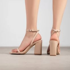 RAID Blaire Block Heels In Nude 10 RAID Blaire Block Heels In Nude -Chic Shoes Shop Blaire Nude 4