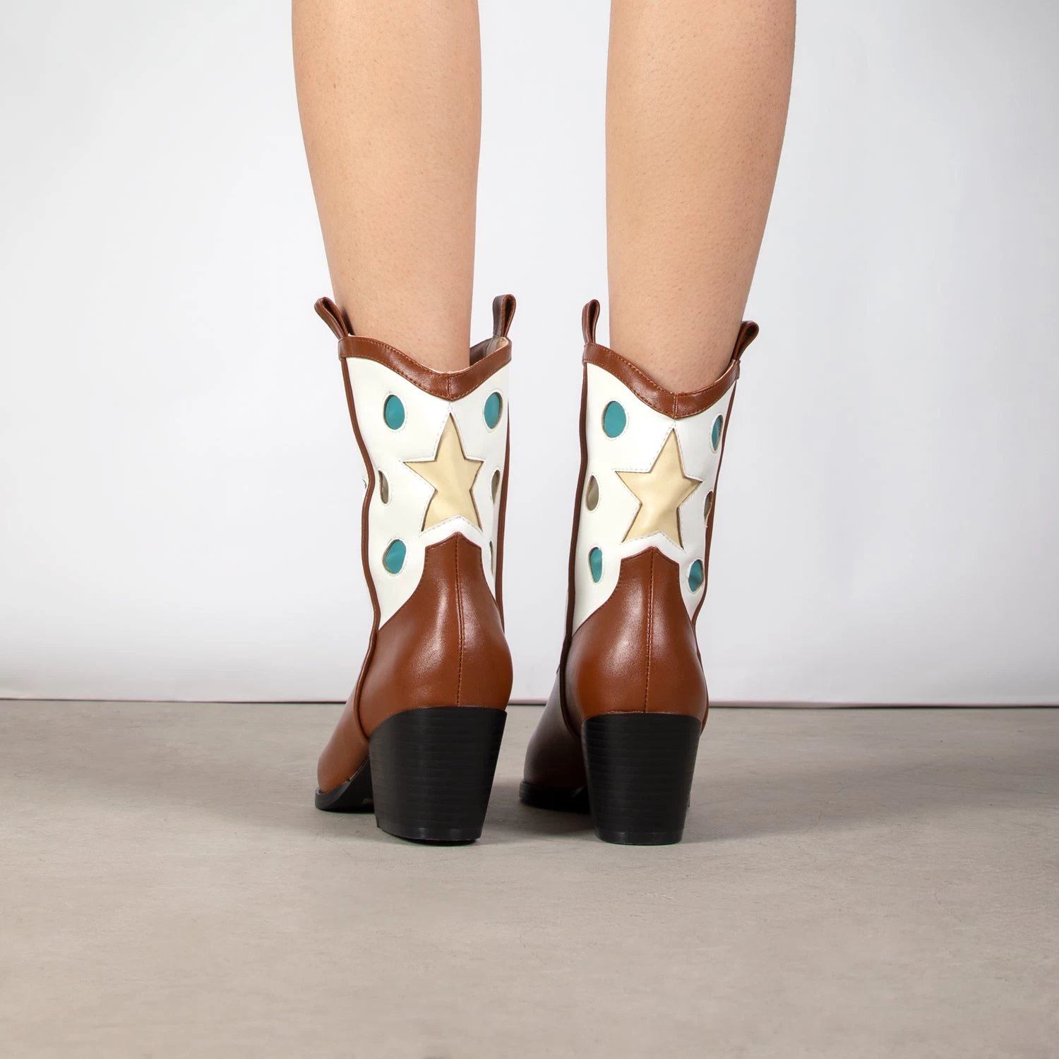 RAID Blu Western Ankle Boot In Tan 6 RAID Blu Western Ankle Boot In Tan - Image 4