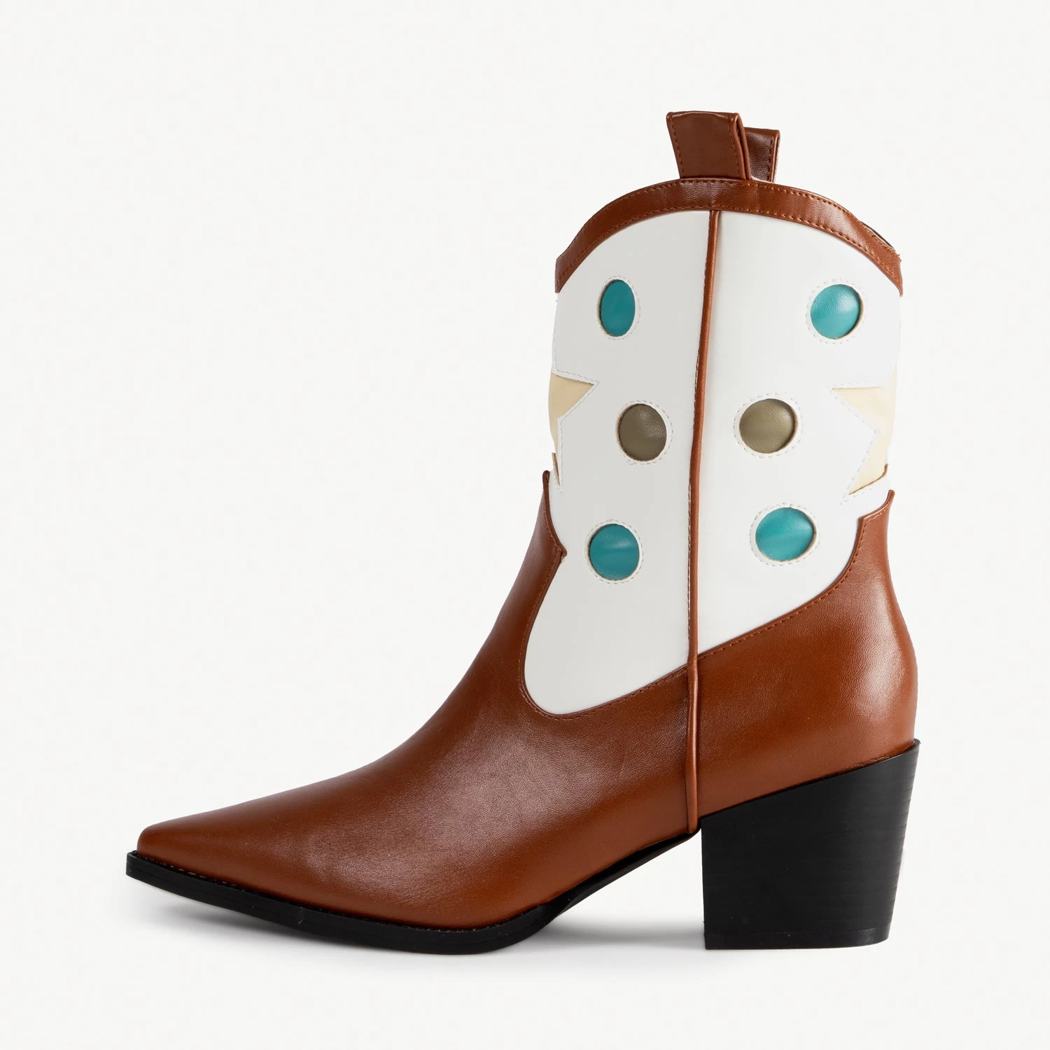 RAID Blu Western Ankle Boot In Tan 7 RAID Blu Western Ankle Boot In Tan - Image 5