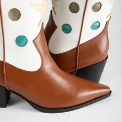 RAID Blu Western Ankle Boot In Tan 13 RAID Blu Western Ankle Boot In Tan -Chic Shoes Shop Blu Tan 5