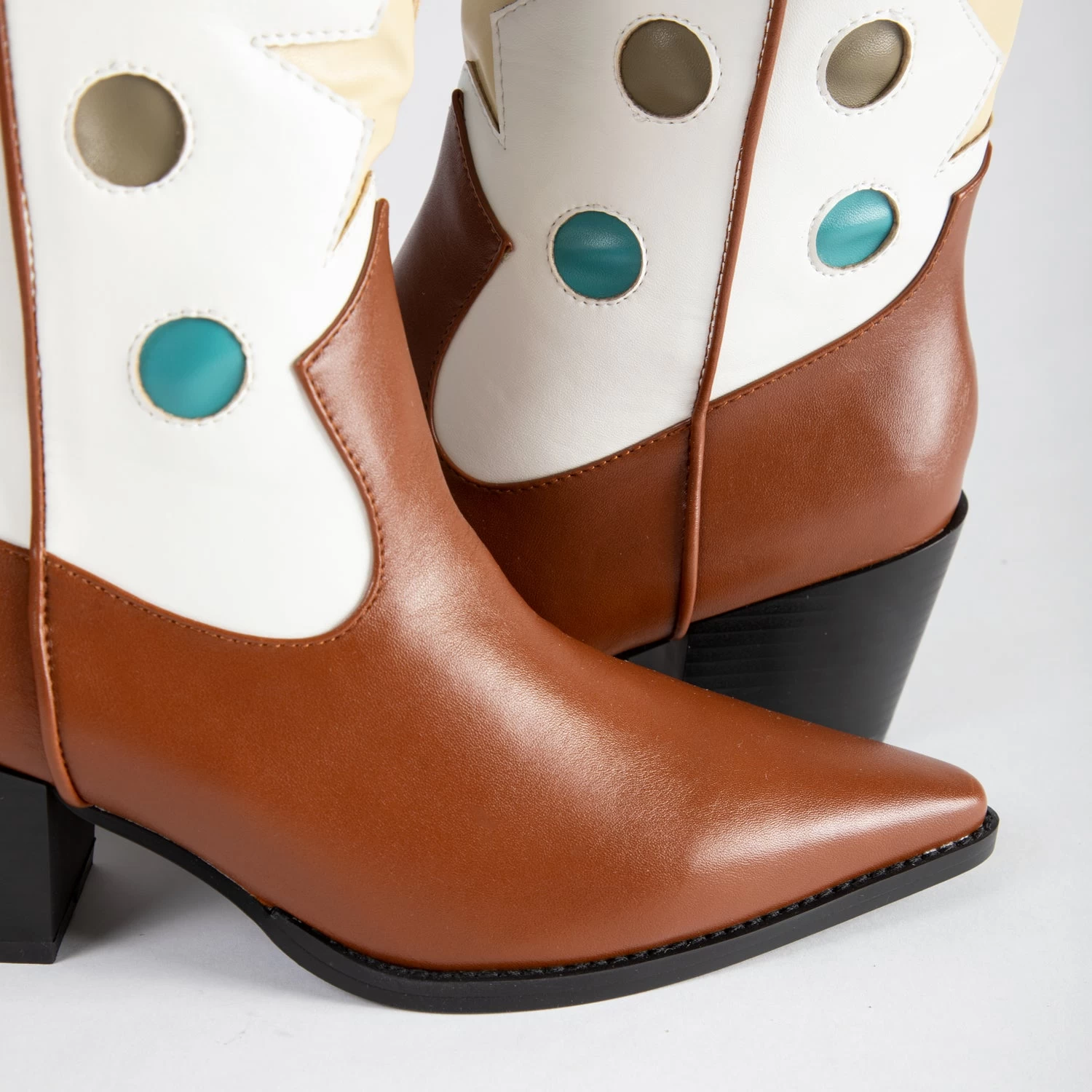 RAID Blu Western Ankle Boot In Tan 8 RAID Blu Western Ankle Boot In Tan - Image 6