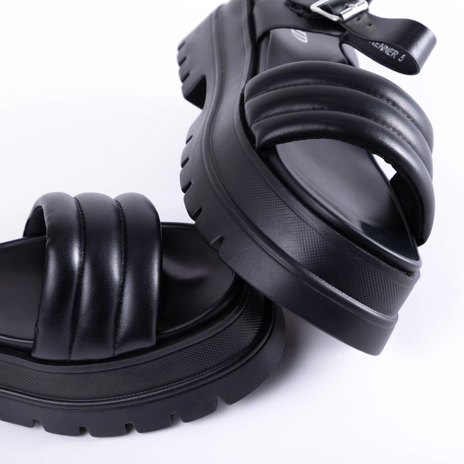 RAID Brenner Chunky Padded Sandal In Black 7 RAID Brenner Chunky Padded Sandal In Black - Image 5