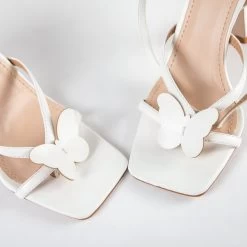 RAID Brevyn Heeled Sandal In White -Chic Shoes Shop Brevyn White 4