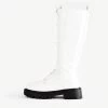 RAID Caspian Lace Up Long Boot In White