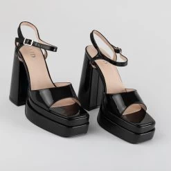RAID Cassilia Block Heeled Sandals In Black 12 RAID Cassilia Block Heeled Sandals In Black -Chic Shoes Shop Cassilia Black 5