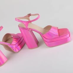 RAID Cassilia Block Heeled Sandals In Pink -Chic Shoes Shop Cassilia Pink 5